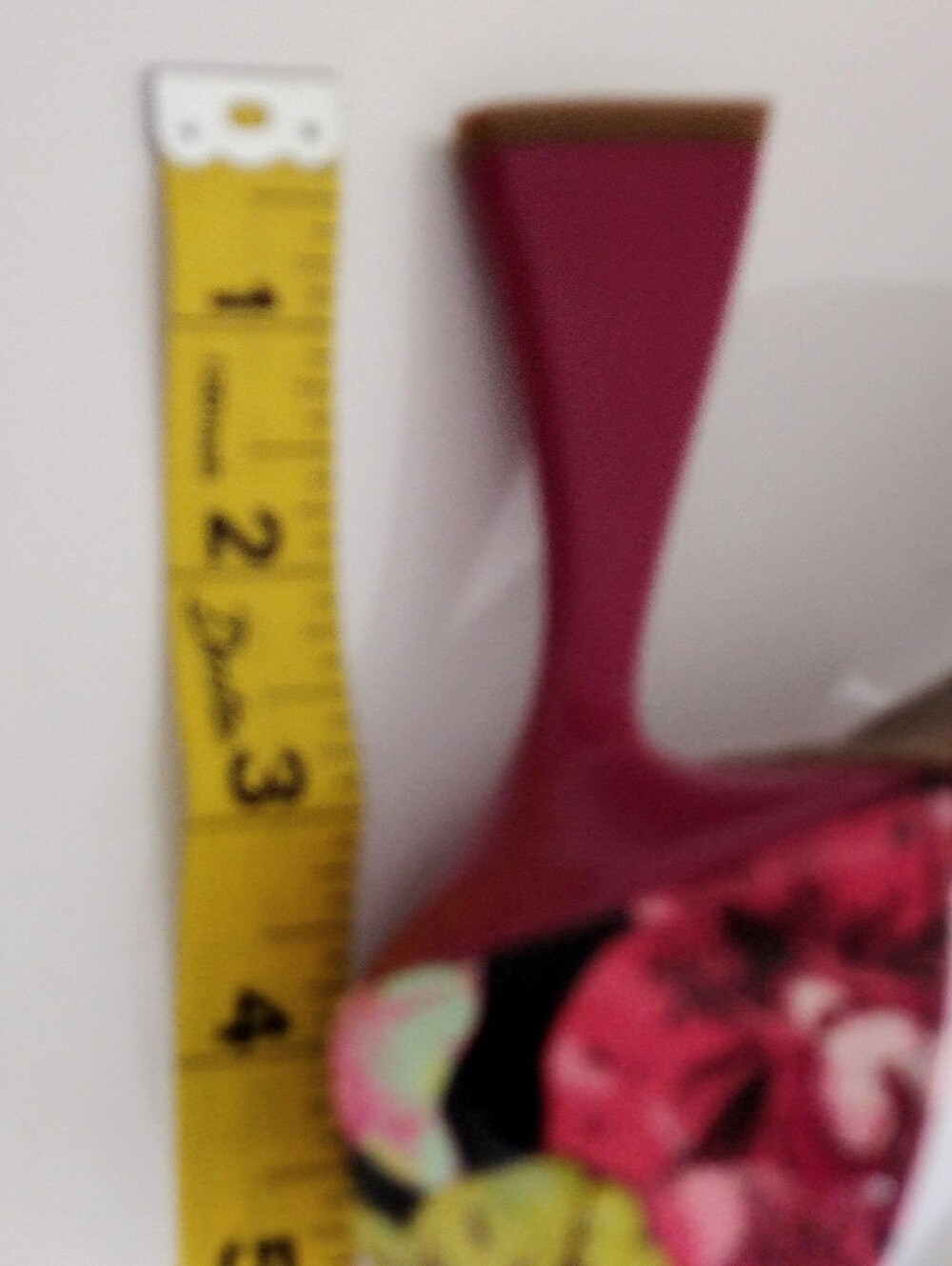 Betsey Johnson Sz 6.5 Chic Multicolor Floral Butterfly Appliqué Heels - Picture 10 of 14